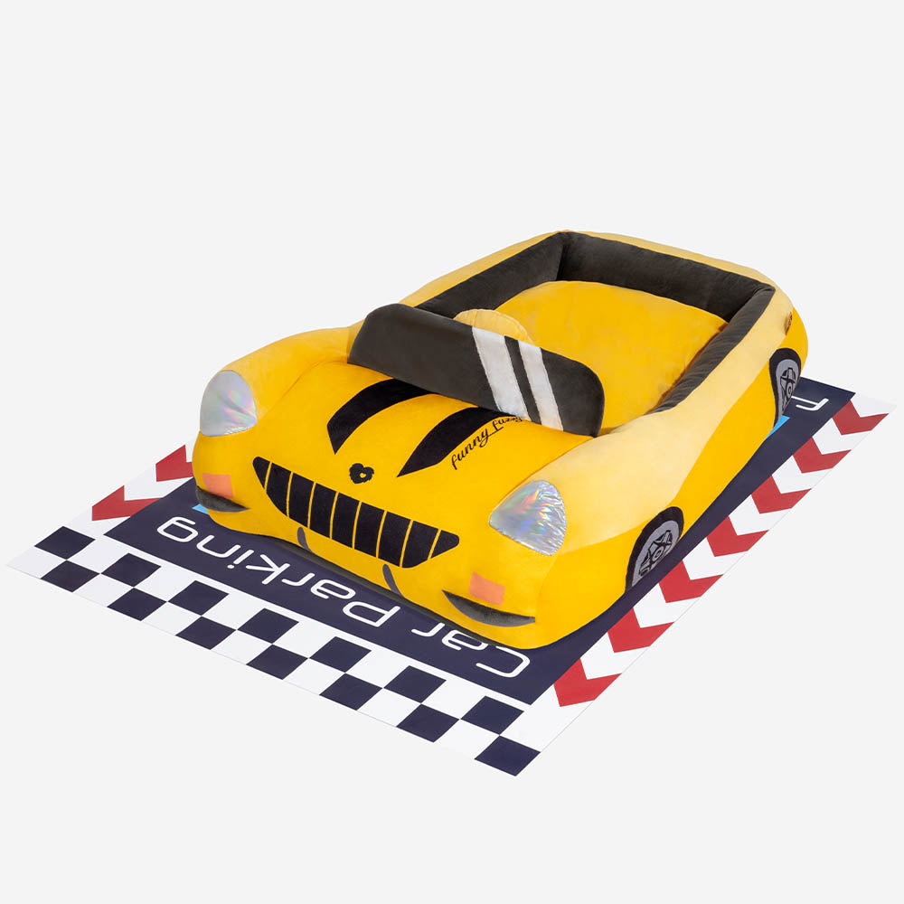 Classic Convertible Race Car Bolster Cat Bed - Fast&Fur