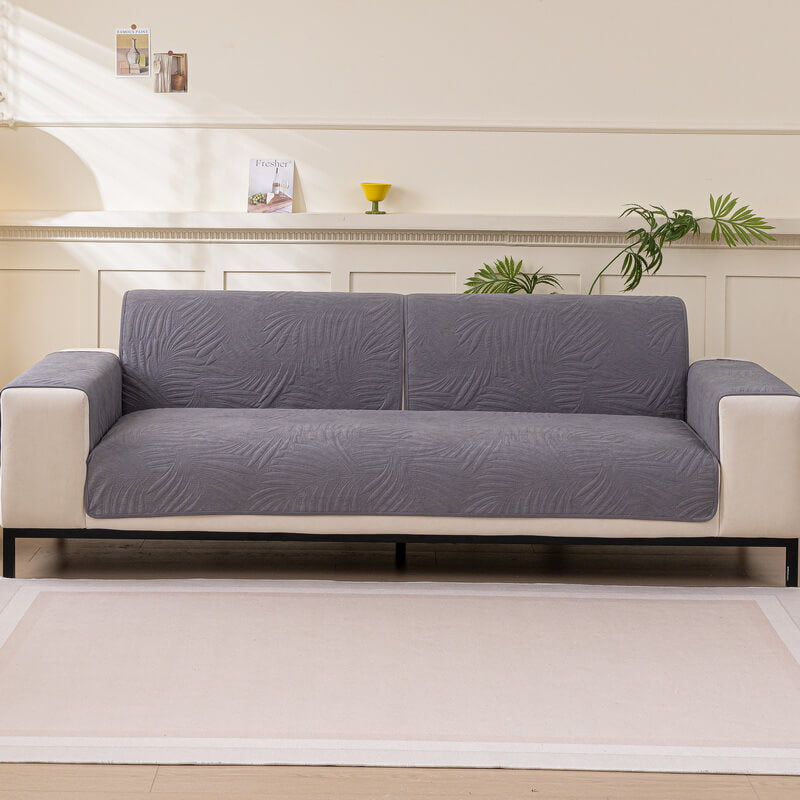 Large Leaf Pattern Water-resistant Sofa Protector Non-Slip Couch Cover