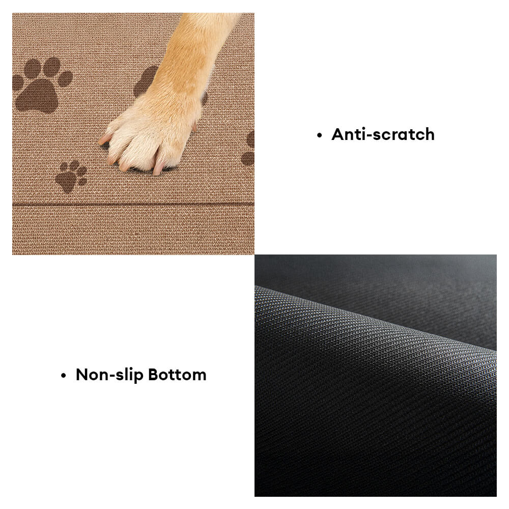 Paw & Bone Pattern Non-Slip Absorbent Pet Feeding Mat for Dog and Cat