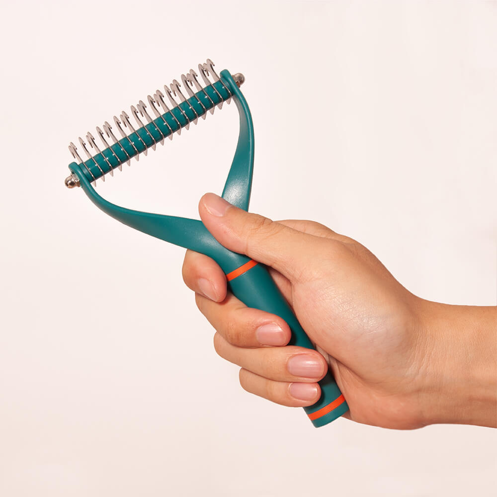 Pet Safe Dematting Comb Rake - Double Sided Blade