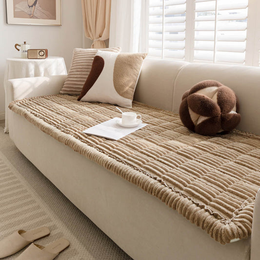 Make Waffle Biscuit Couch Cover – Cozy Soft Flannel & Breathable Pet Mat