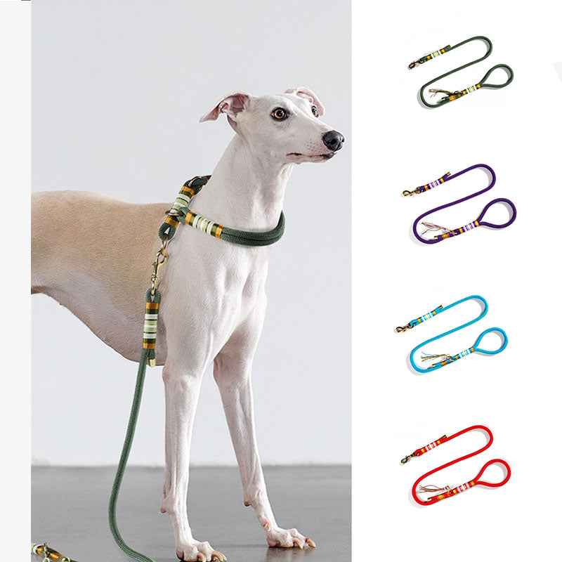Hand-knitted Braided Rope No Pull Cool Dog Accessories Training Collars