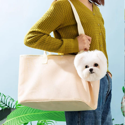 Lightweight Mesh Pet Carrier Bag for Small Dogs & Cats