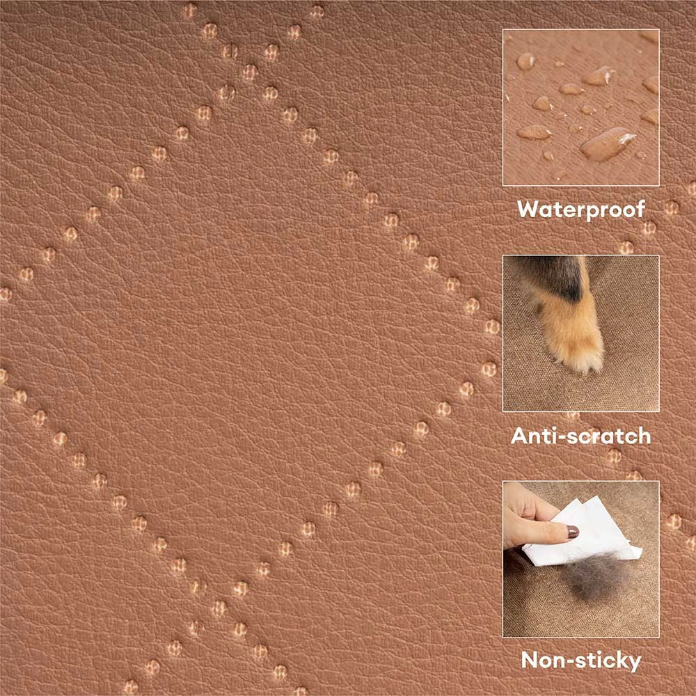 Faux Leather High-Density Sponge Removable Pet Stairs - LuxeStep