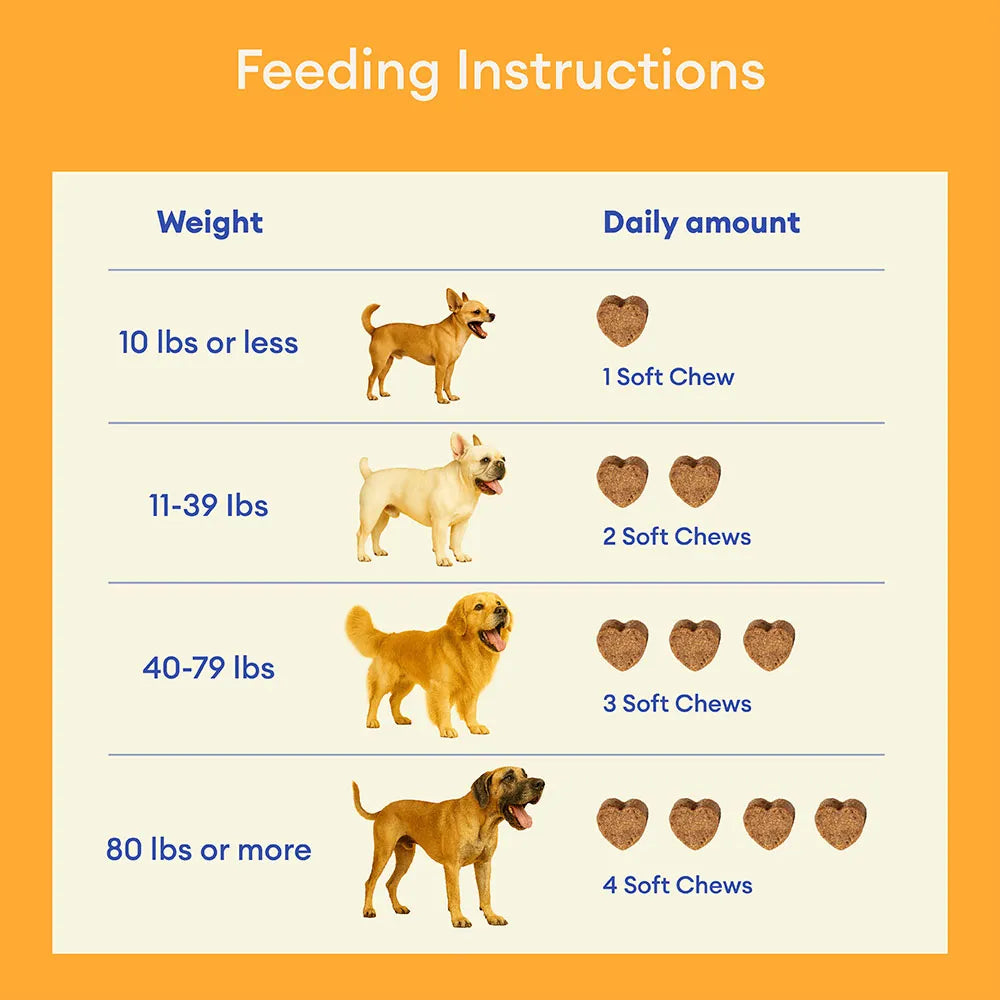 Hip & Joint Supplement Dog Chews (120 Count) | Mobility Support Supplement for Healthy Joints