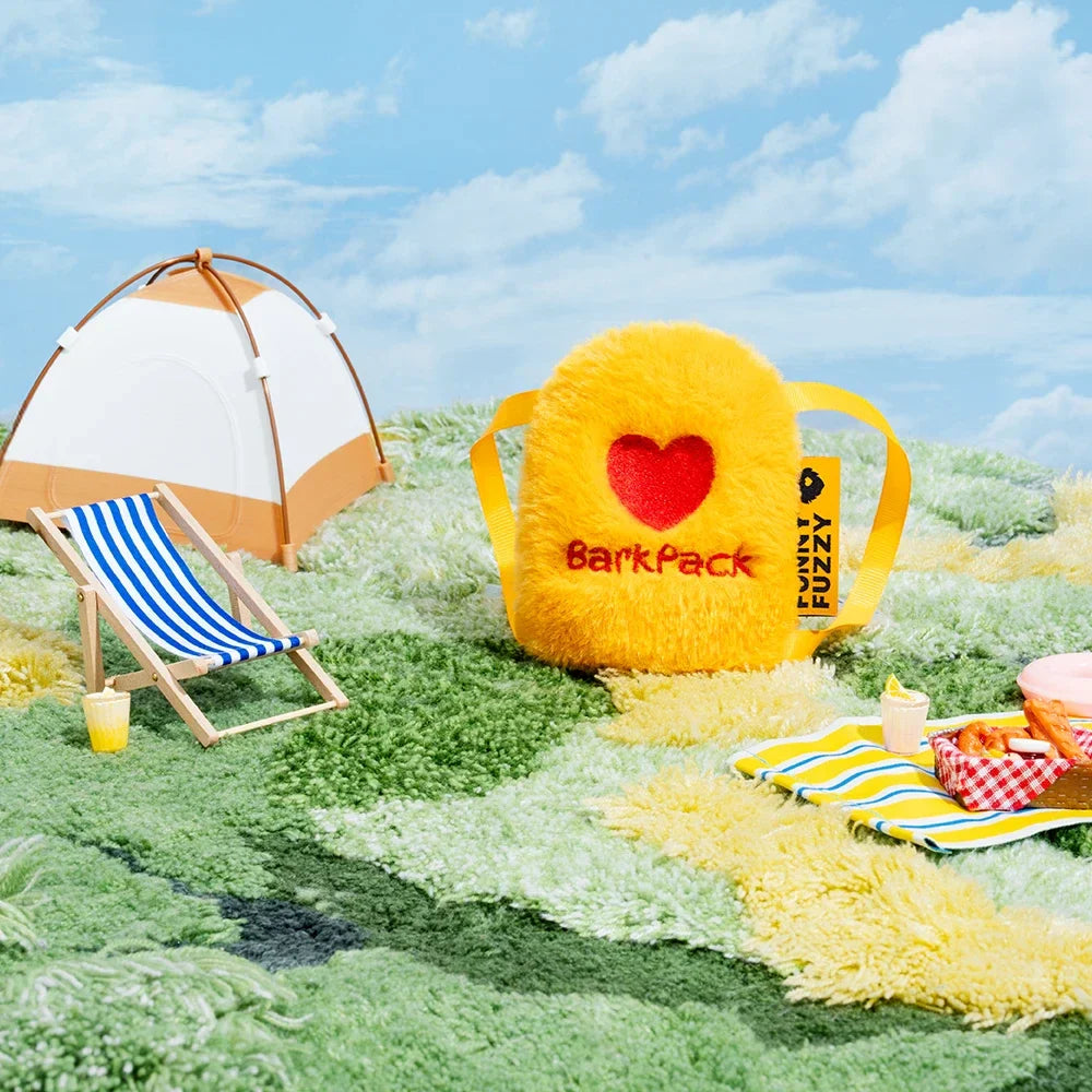 FUNNYFUZZY Schoolbag Plush Squeaky Dog Toy – BarkPack