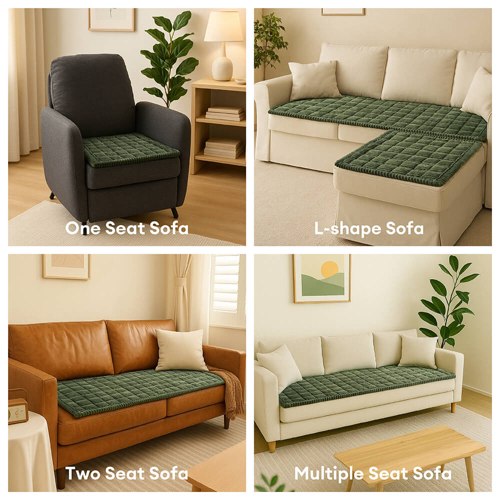 Make Waffle Biscuit Couch Cover – Cozy Soft Flannel & Breathable Pet Mat