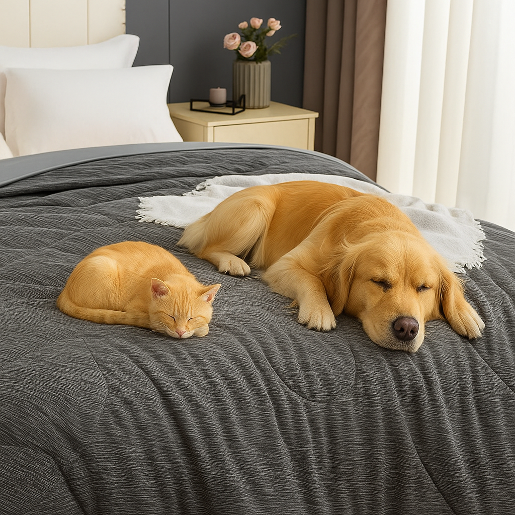Skin-Friendly Breathable Lightweight Cooling Comforter for Hot Sleepers