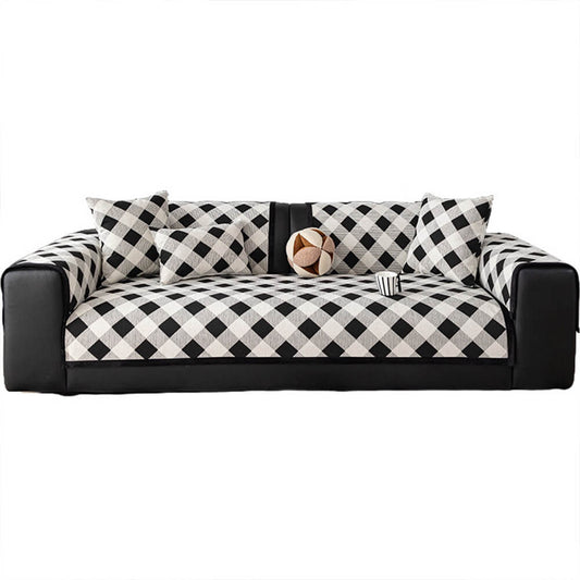 Diamond Chenille Scratch-resistant Sofa Protection Non-slip Couch Cover