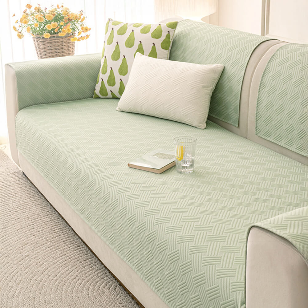 Modern Geometric Breathable Cooling Non-Slip Couch Cover