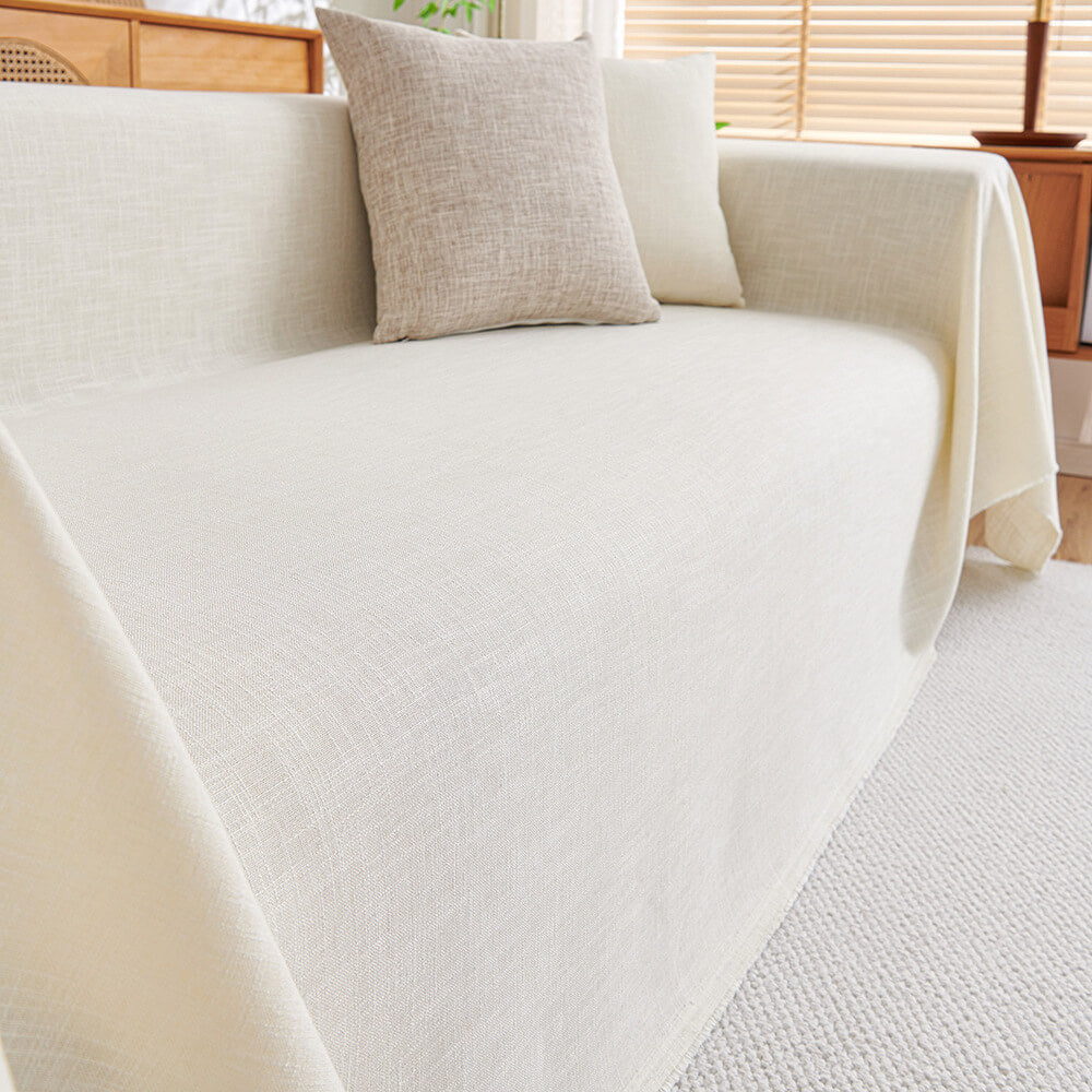 Modern Minimalist Linen Fringe Durable Couch Cover