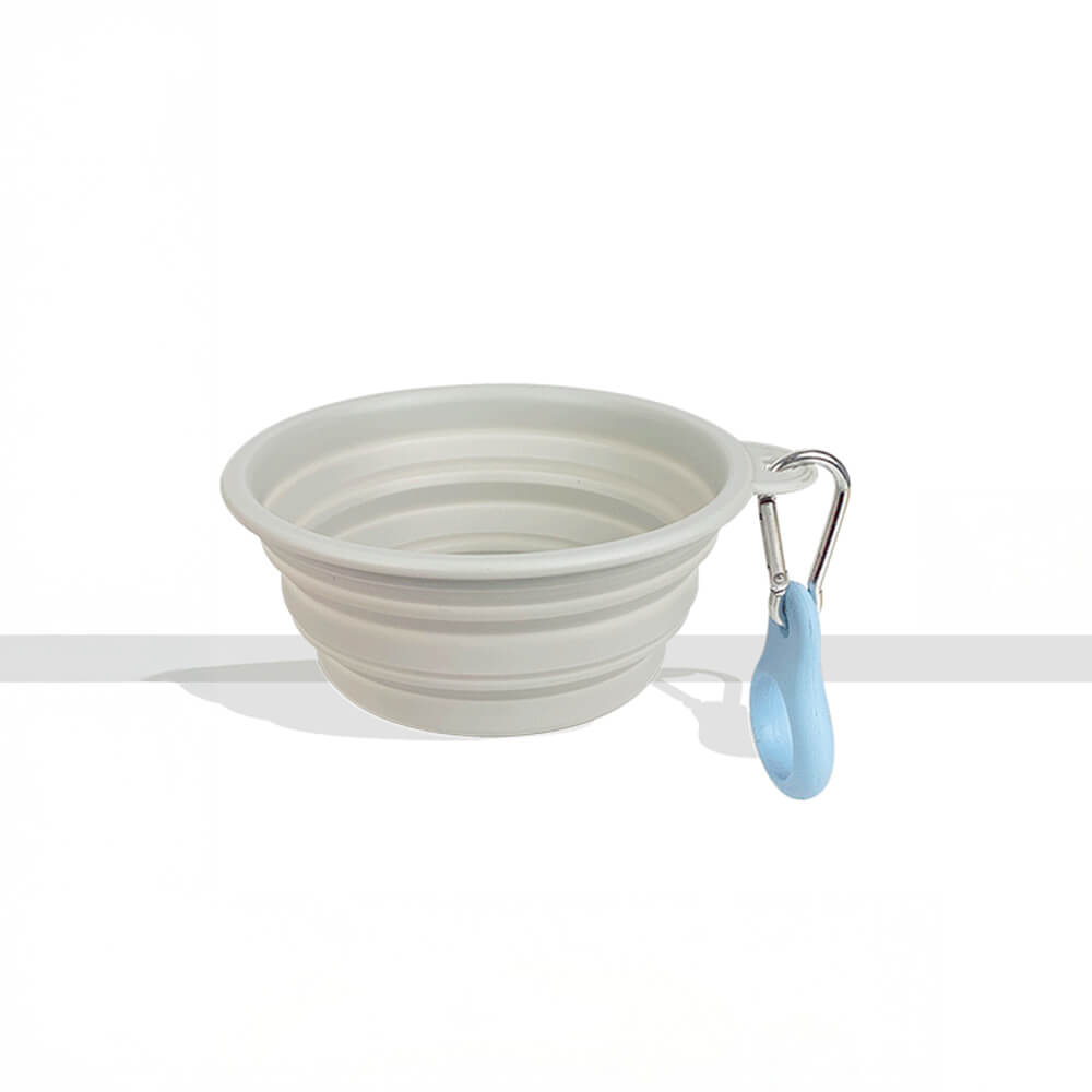 Portable Foldable Expandable Silicone Dog Food & Water Bowls