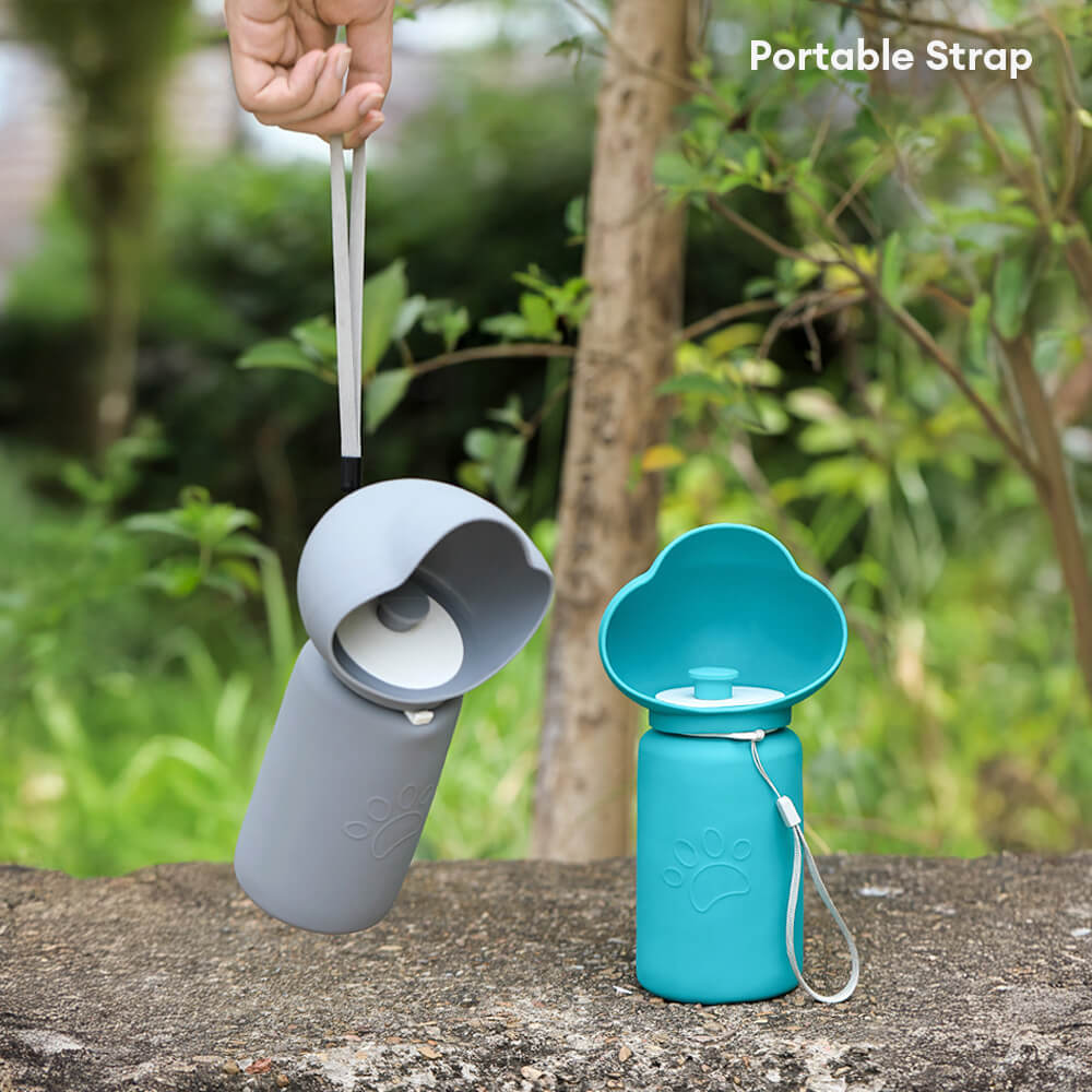 Portable Outdoor Folding Sealed Soft Silicone Pet Water Bottle