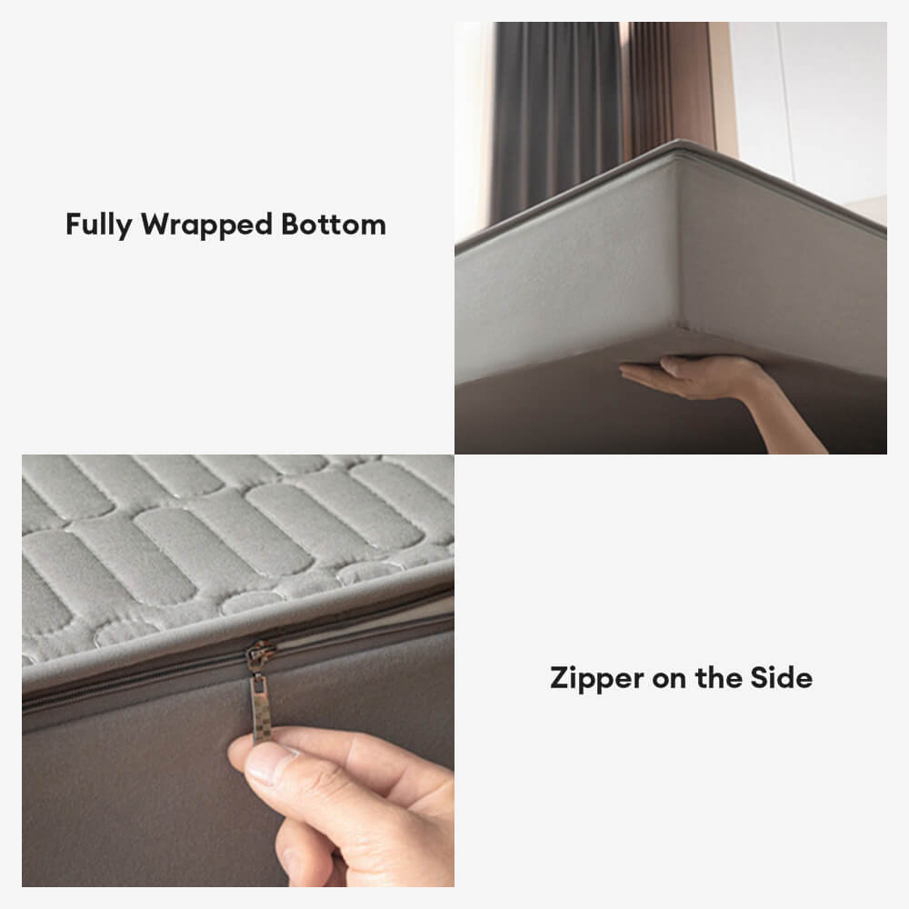 Soft & Antibacterial Full Enclosure Waterproof Zippered Mattress Protector