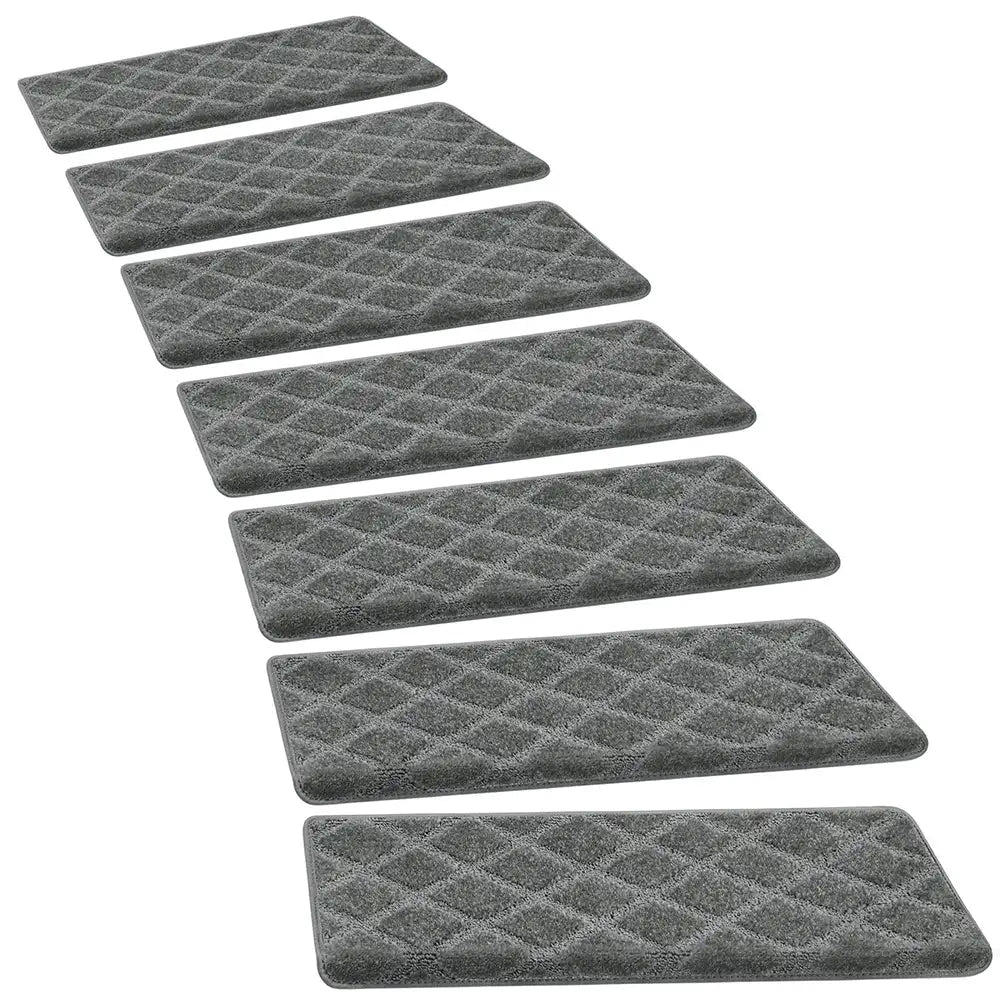Faux Sisal Diamond Wear-Resistant Stair Protection Bullnose Non Slip Stair Treads