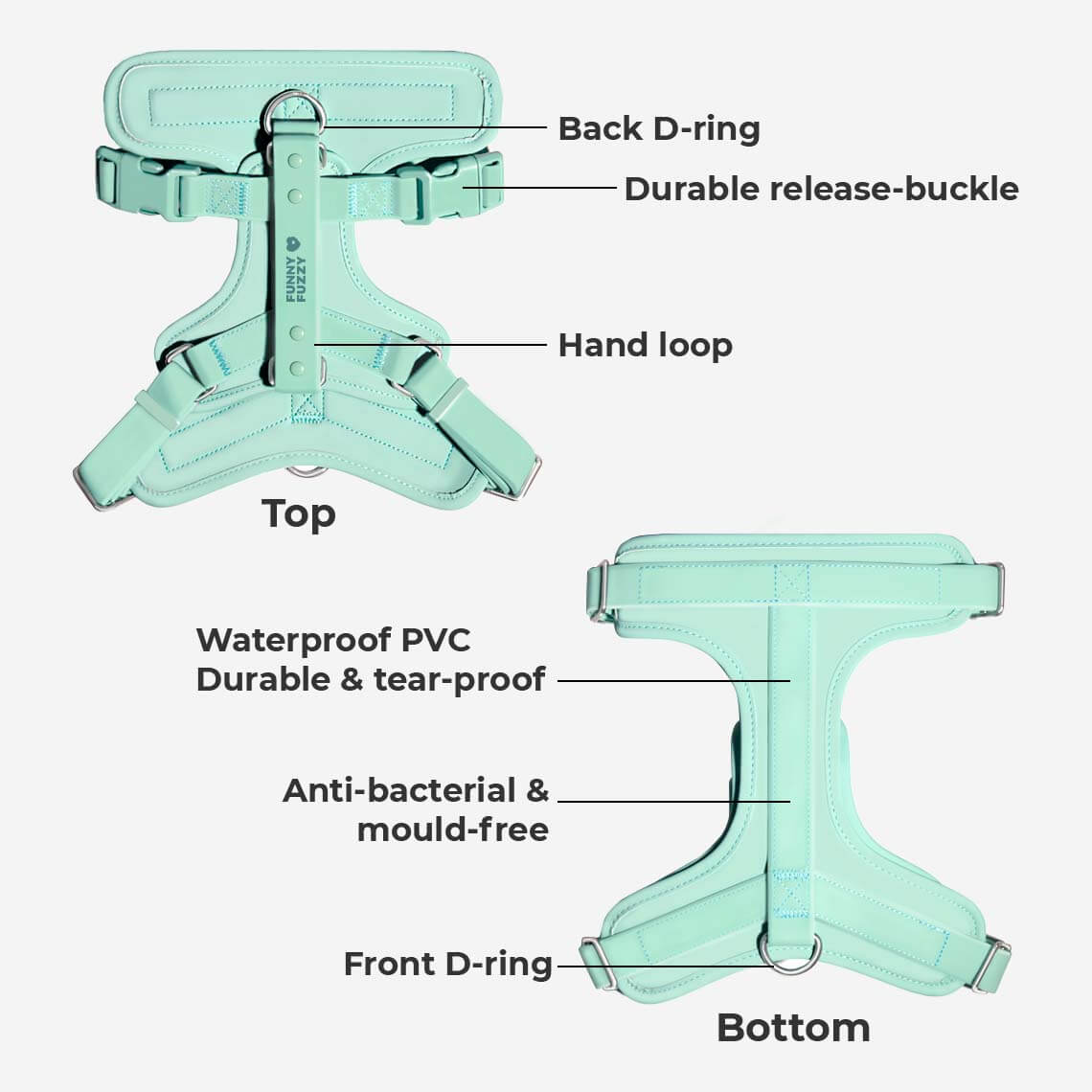 Gummy Walking Dog Harness