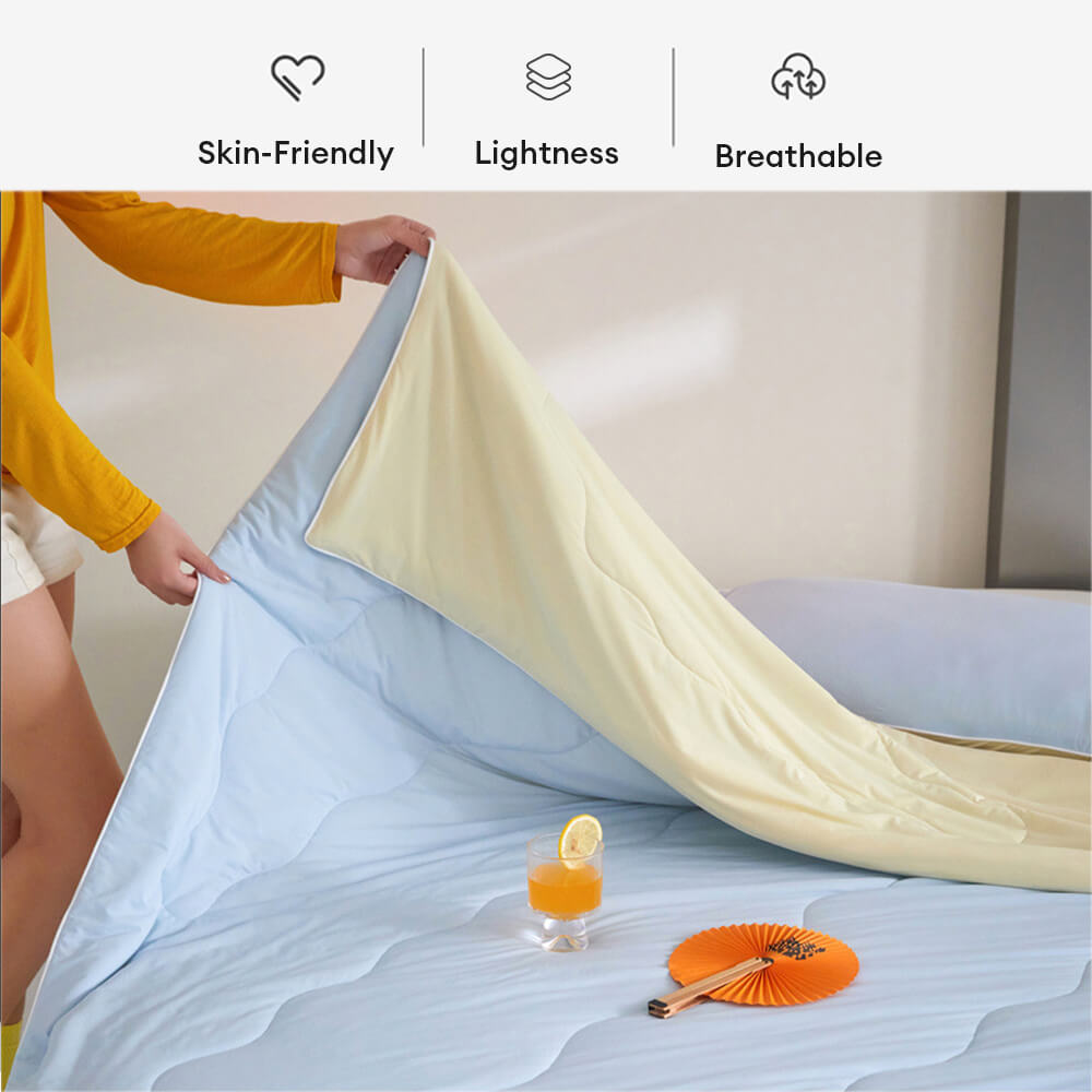Lightweight Wavy Pattern Summer Cooling Blanket