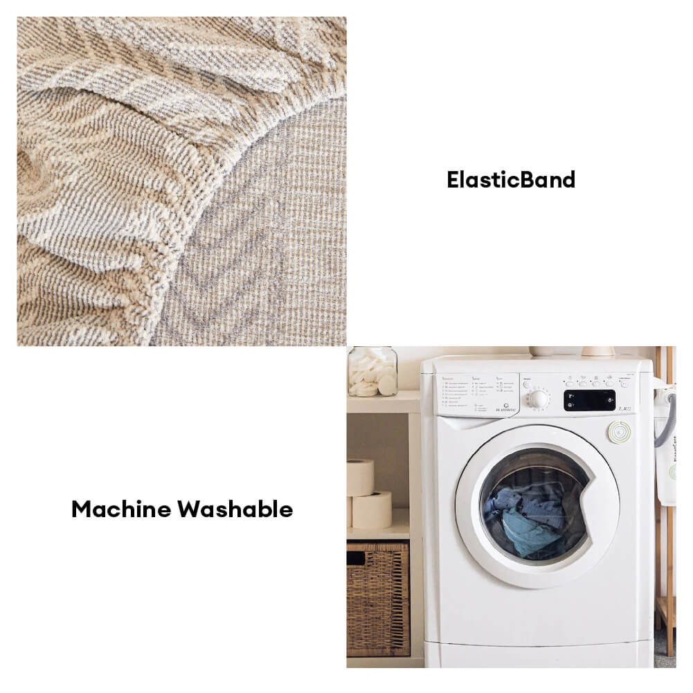 Herringbone Chenille Anti-Slip Magic Couch Cover