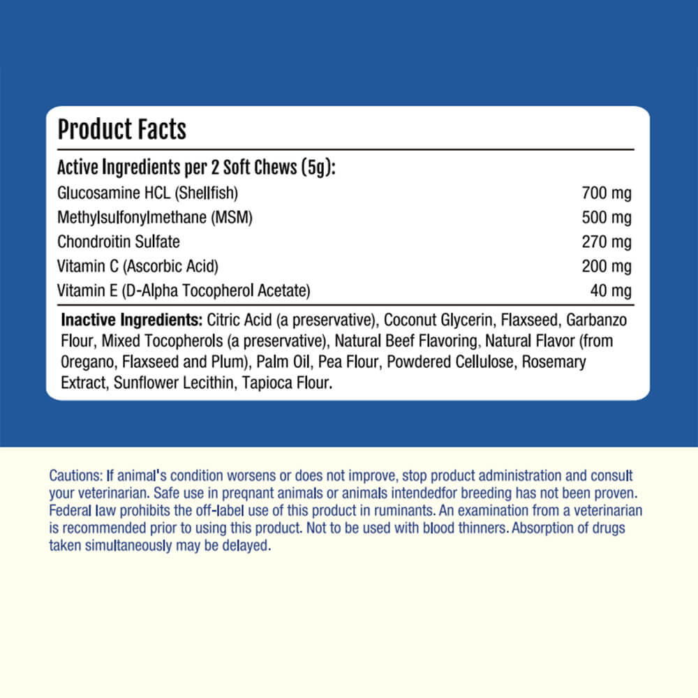 Hip & Joint Supplement Dog Chews (120 Count) | Mobility Support Supplement for Healthy Joints