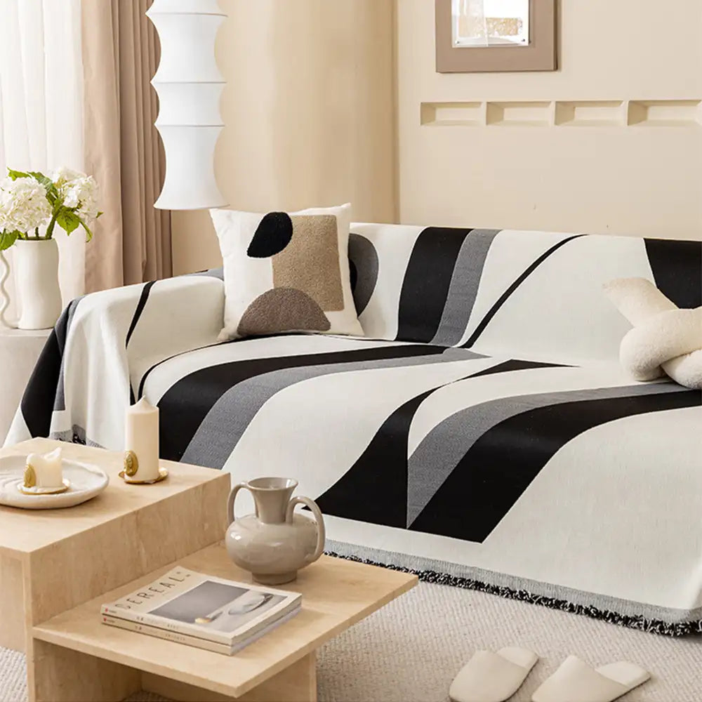 Modern Art Chenille All-Season Universal Fit Multifunctional Couch Cover