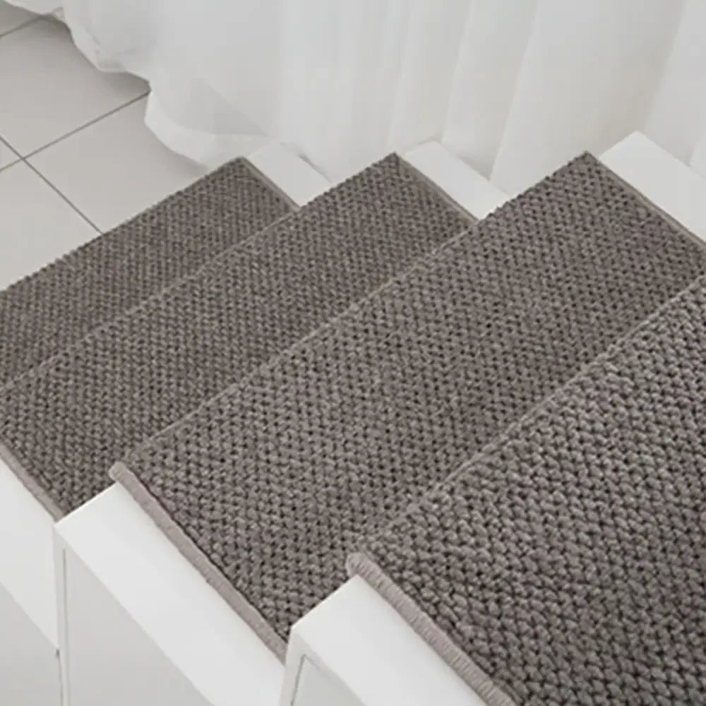New Zealand Wool Blend Stair Protectors Tape Free Washable Carpet Stair Treads