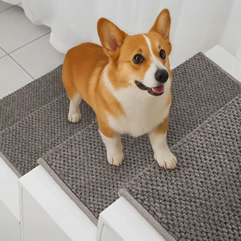 New Zealand Wool Blend Stair Protectors Tape Free Washable Carpet Stair Treads