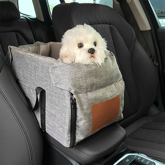 Non-Slip Detachable Contrast Color Cat & Dog Car Seat Bed