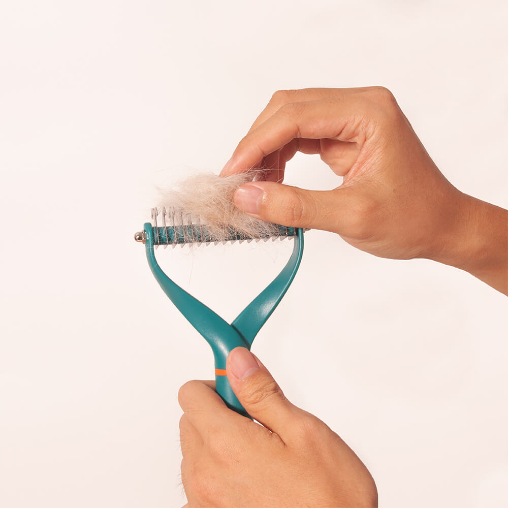 Pet Safe Dematting Comb Rake - Double Sided Blade