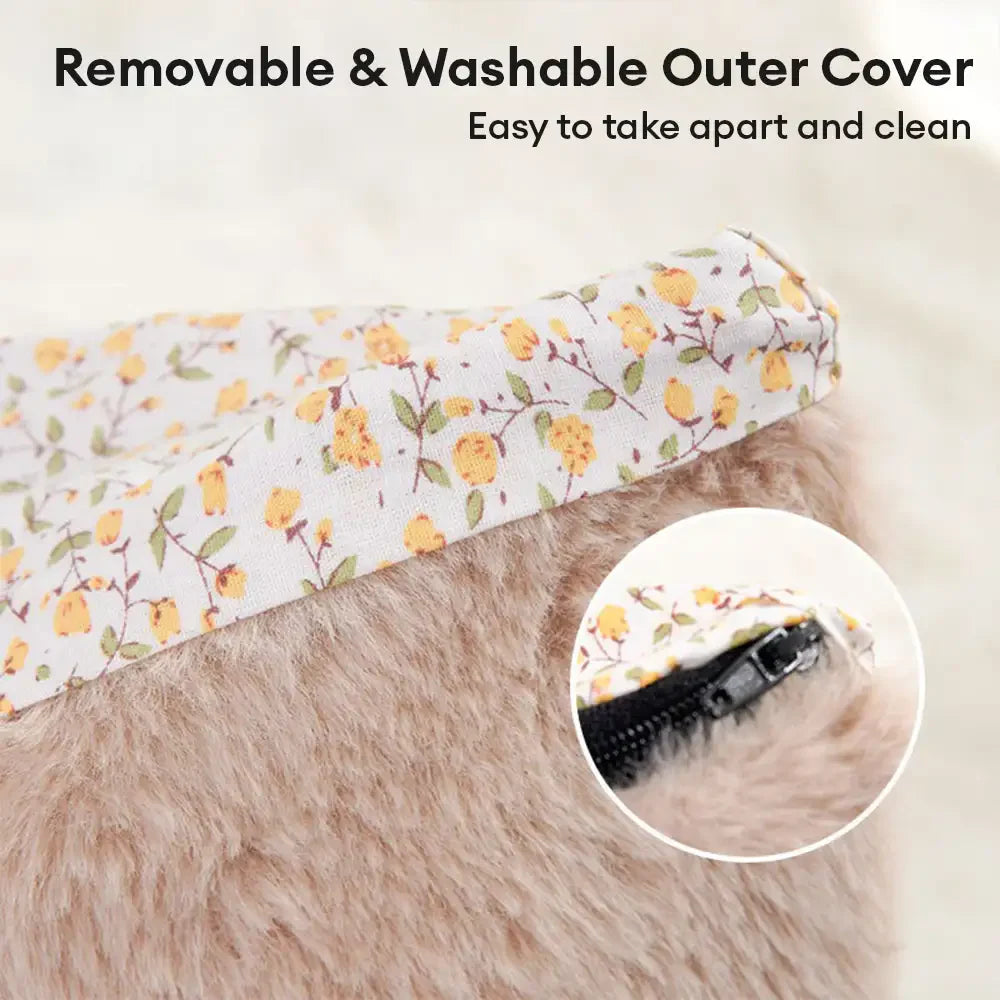Soft Fluffy Garden Chic Washable Pet Bed Small Dog Bed