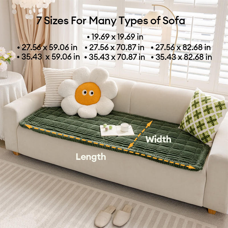 Funda para Sofá Make Waffle Biscuit – Suave Franela Acogedora y Alfombra Transpirable para Mascotas, ¡Deléitate con una Comodidad Sabrosa!